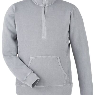 Pigment-Dyed Fleece Quarter-Zip Pullover Thumbnail