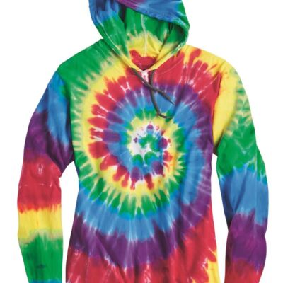 Tie-Dyed Hooded Pullover T-Shirt Thumbnail